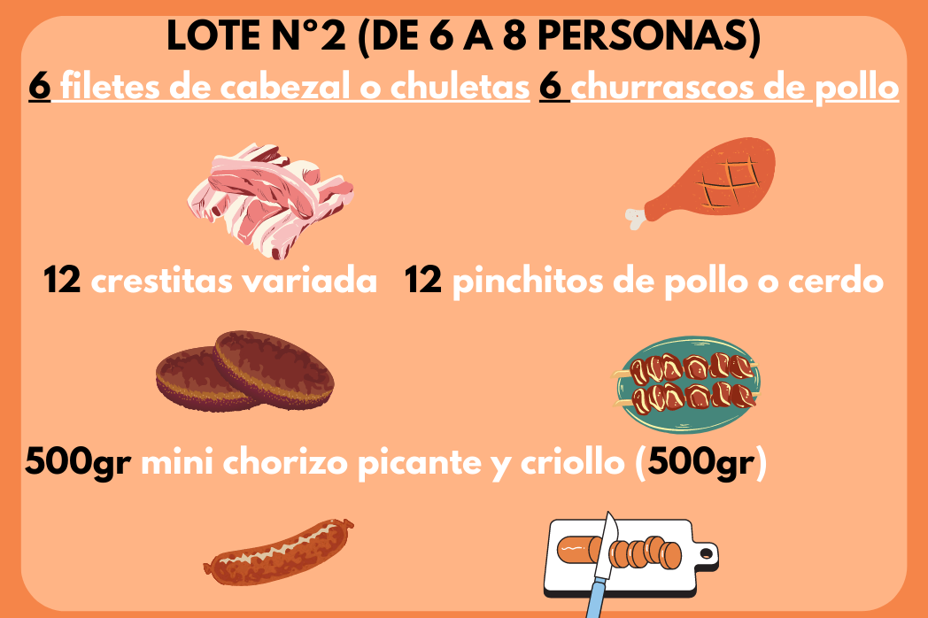 Lote de Barbacoa Nº2 (de 6 a 8 personas)